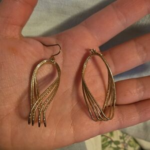 Elegant Gold Dangle Earrings